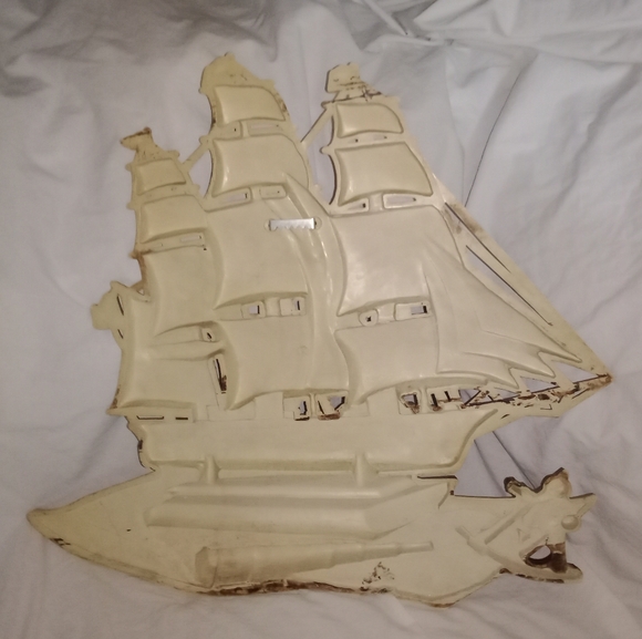 Vintage Sailboat Skipper Schooner Boat Ship Nautical Wall Decor - Picture 8 of 10